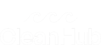 CleanHub logo white with transparent background
